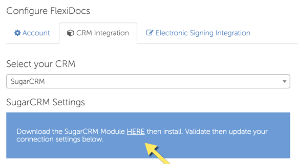 Download the SugarCRM Module